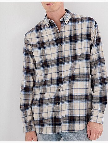 Chemise en flanelle à carreaux, MO Fashion