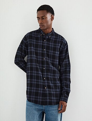 Chemise en flanelle à carreaux, MO Fashion