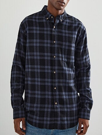 Chemise en flanelle à carreaux, MO Fashion