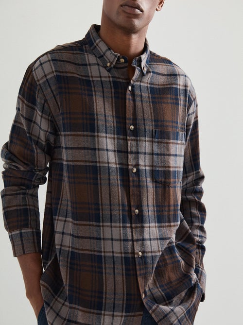 Chemise en flanelle à carreaux, MO Fashion - Kiabi