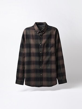 Chemise en flanelle à carreaux, MO Fashion