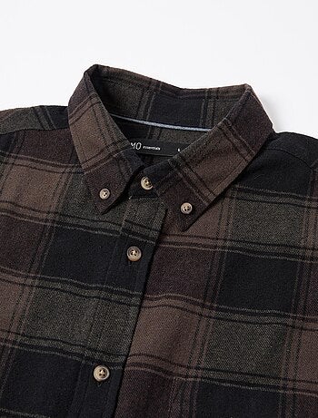 Chemise en flanelle à carreaux, MO Fashion