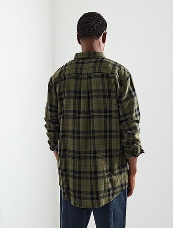Chemise en flanelle à carreaux, MO Fashion