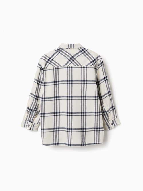 Chemise en flanelle à manches longues à carreaux - Kiabi Chemise en flanelle à manches longues à carreaux - Kiabi