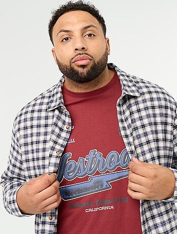 Chemise en flanelle à motif