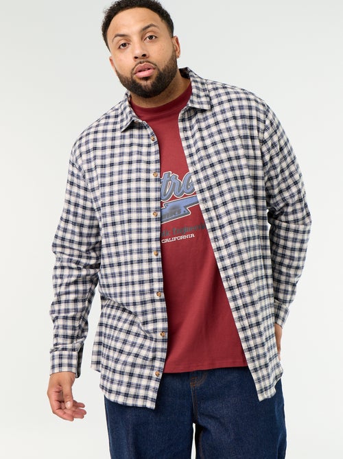 Chemise en flanelle à motif - Kiabi