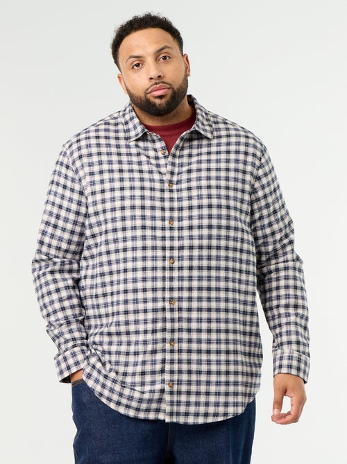Chemise en flanelle à motif - Kiabi