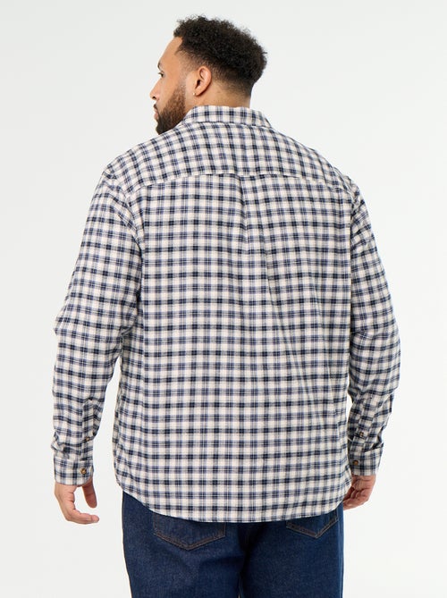 Chemise en flanelle à motif - Kiabi