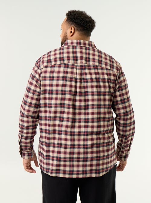 Chemise en flanelle à motif - Kiabi