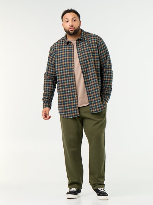 Chemise en flanelle à motif - Kiabi