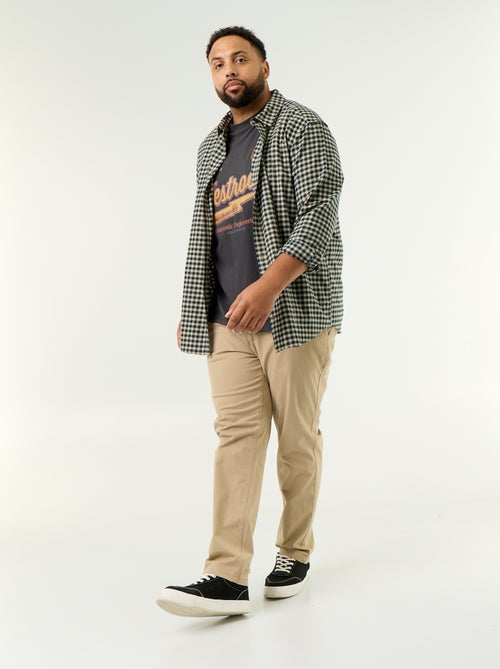 Chemise en flanelle à motif - Kiabi