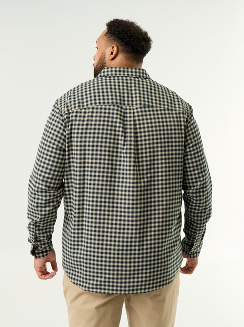 Chemise en flanelle à motif - Kiabi