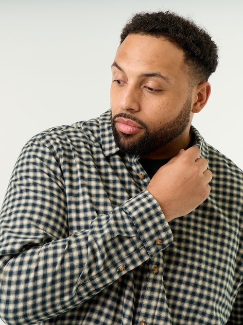 Chemise en flanelle à motif - Kiabi