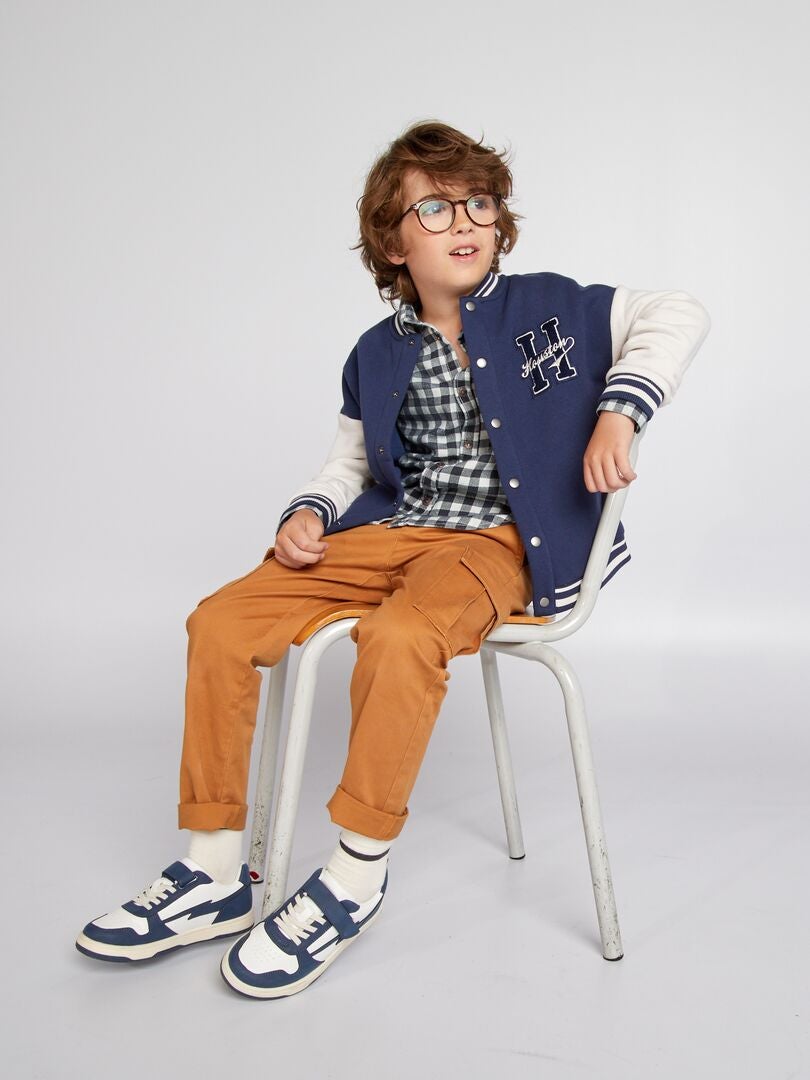 Chemise en flanelle Bleu - Kiabi