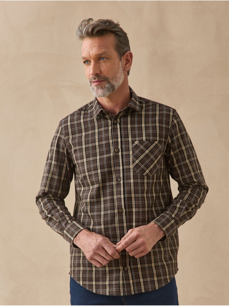Chemise en flanelle homme - daxon Marron/Multicolore - Kiabi