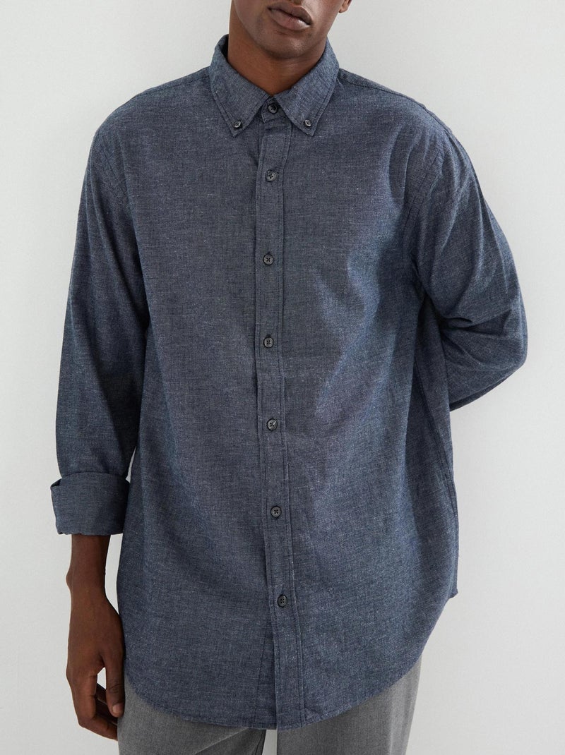 Chemise en flanelle, MO Fashion Bleu - Kiabi