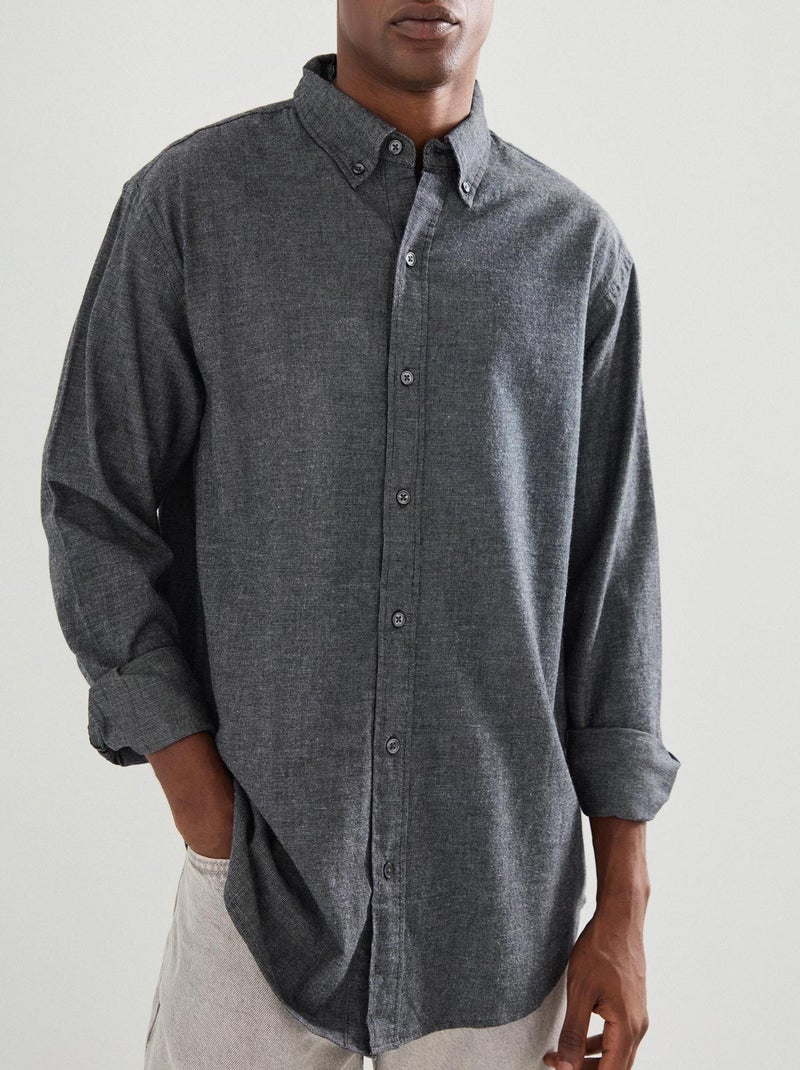 Chemise en flanelle, MO Fashion Gris - Kiabi