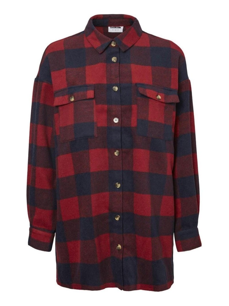 Chemise en flanelle Noisy May Rouge - Kiabi