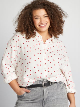 Chemise en gaze de coton