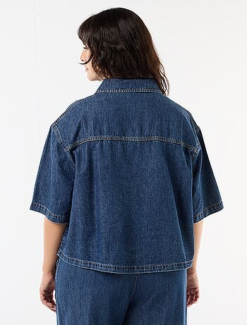Chemise en jean à manches courtes