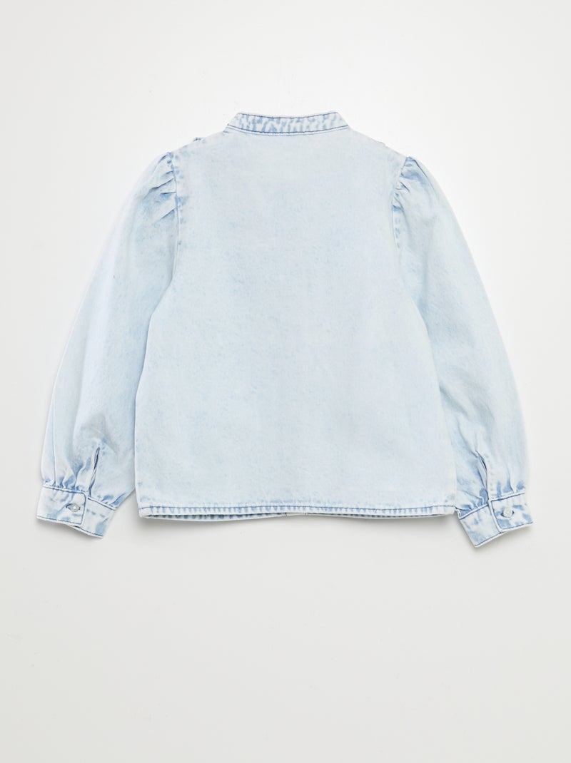 Chemise en jean Bleu - Kiabi