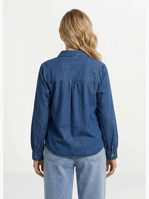 Chemise en jean bohème plissée - AFIBEL - Kiabi