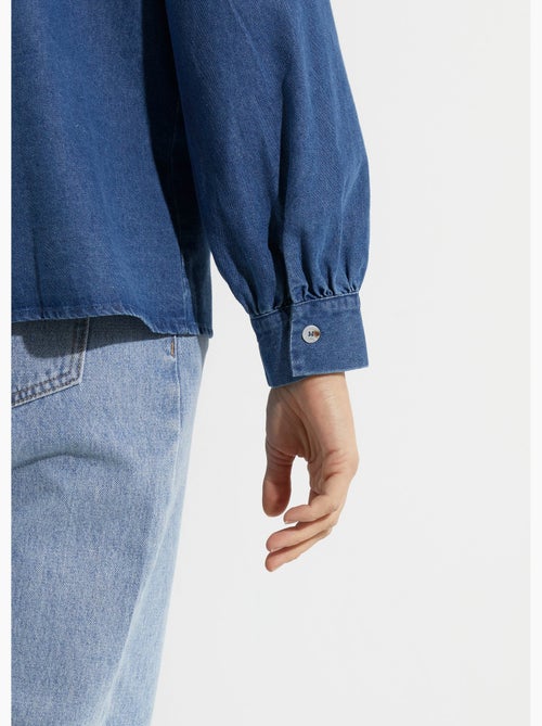 Chemise en jean bohème plissée - AFIBEL - Kiabi