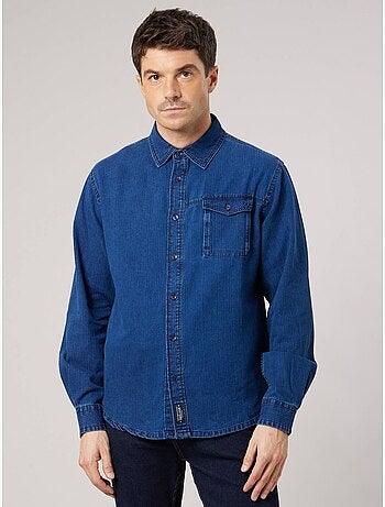 Chemise en jean confort homme 'deeluxe'