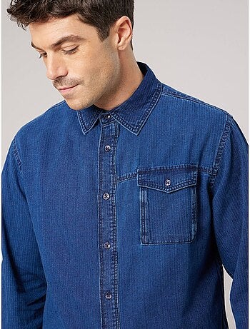 Chemise en jean confort homme 'deeluxe'