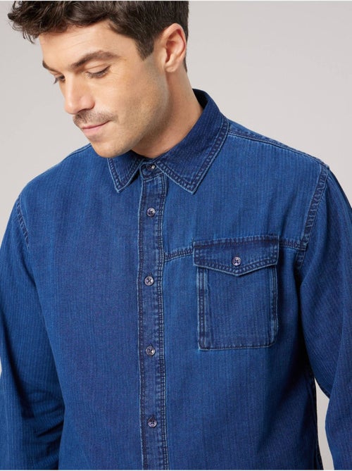 Chemise en jean confort homme 'deeluxe' - Kiabi Chemise en jean confort homme 'deeluxe' - Kiabi