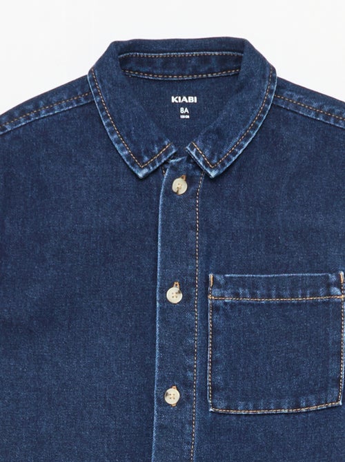 Chemise en jean manches courtes - Kiabi Chemise en jean manches courtes - Kiabi