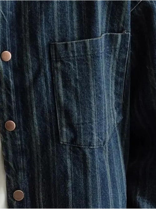 Chemise en jean rayée pour homme avec poches giesto - Kiabi Chemise en jean rayée pour homme avec poches giesto - Kiabi