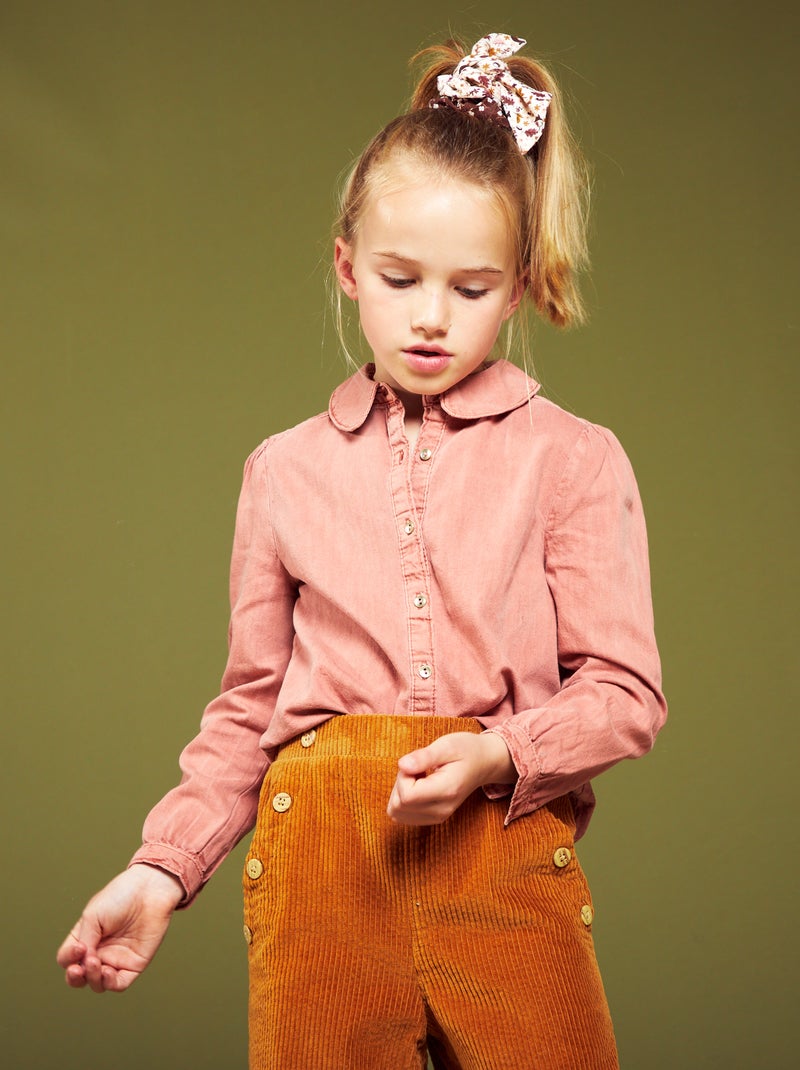 Chemise en jean rose - Kiabi