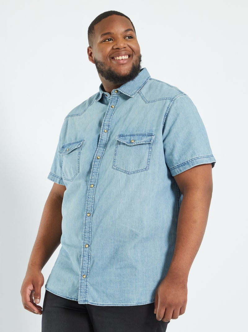 Chemise en jean Stone - Kiabi