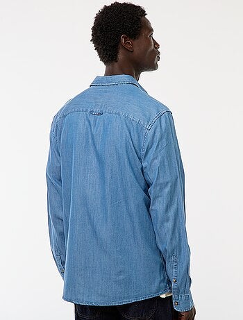 Chemise en jean uni