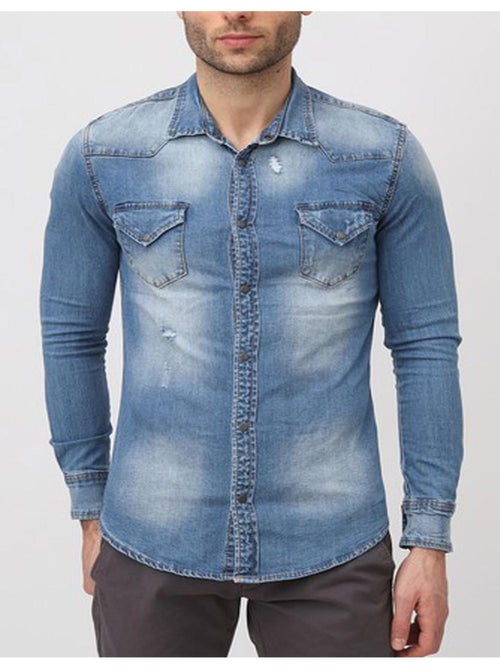 Chemise en jeans Kebello - Kiabi