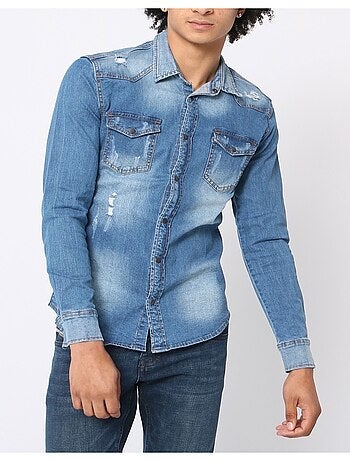 Chemise en jeans Slim Fit Kebello