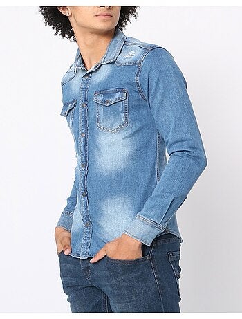 Chemise en jeans Slim Fit Kebello