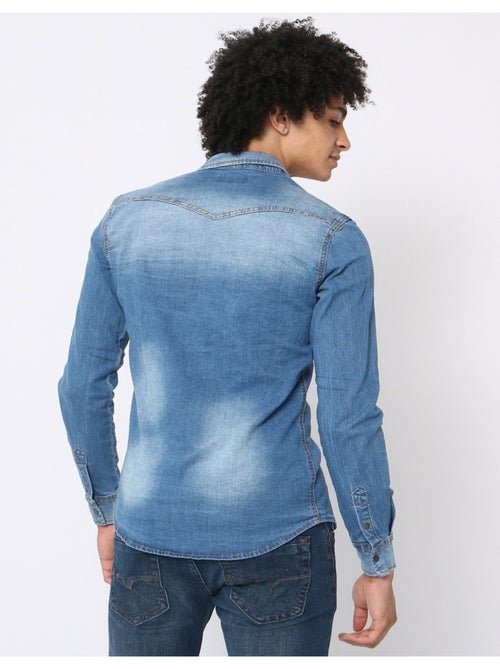 Chemise en jeans Slim Fit Kebello - Kiabi