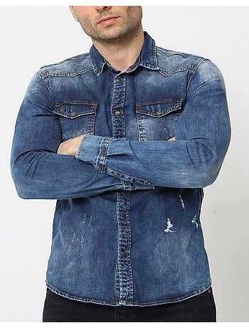 Chemise en jeans Slim Fit Kebello
