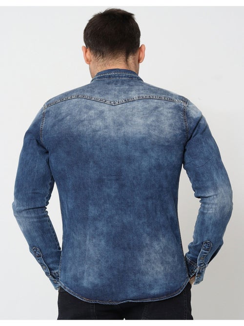 Chemise en jeans Slim Fit Kebello - Kiabi