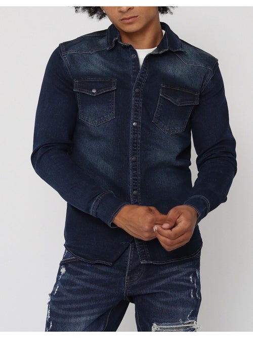 Chemise en jeans Slim Fit Kebello - Kiabi