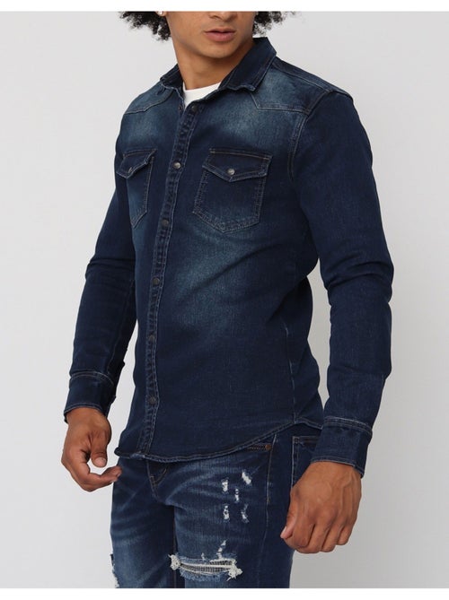 Chemise en jeans Slim Fit Kebello - Kiabi