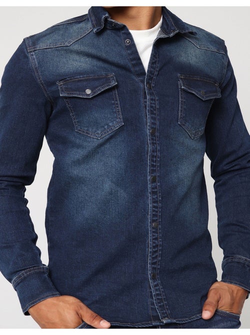 Chemise en jeans Slim Fit Kebello - Kiabi