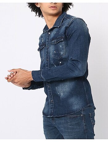 Chemise en jeans Slim Fit Kebello