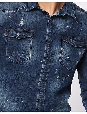 Chemise en jeans Slim Fit Kebello