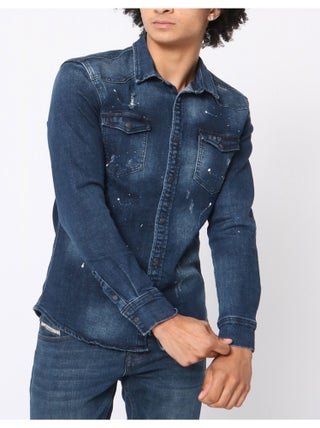 Chemise en jeans Slim Fit Kebello