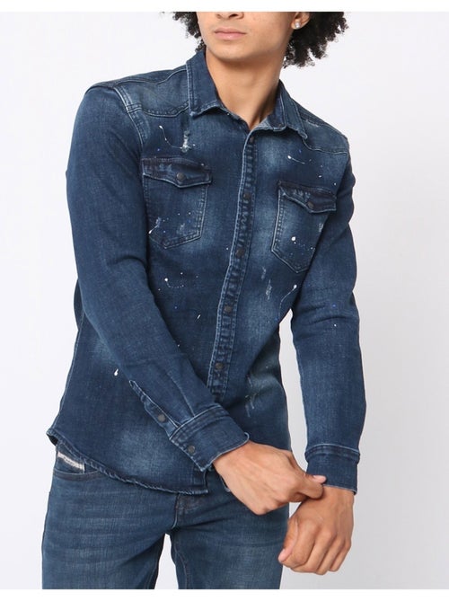 Chemise en jeans Slim Fit Kebello - Kiabi