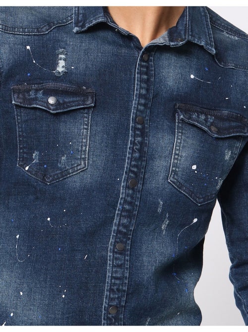 Chemise en jeans Slim Fit Kebello - Kiabi