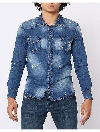 Chemise en jeans Slim Fit Kebello